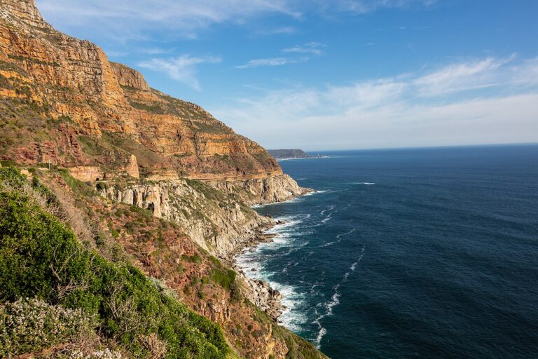 Rocky cliffs and Atlantic coastline along Chapman’s Peak Drive